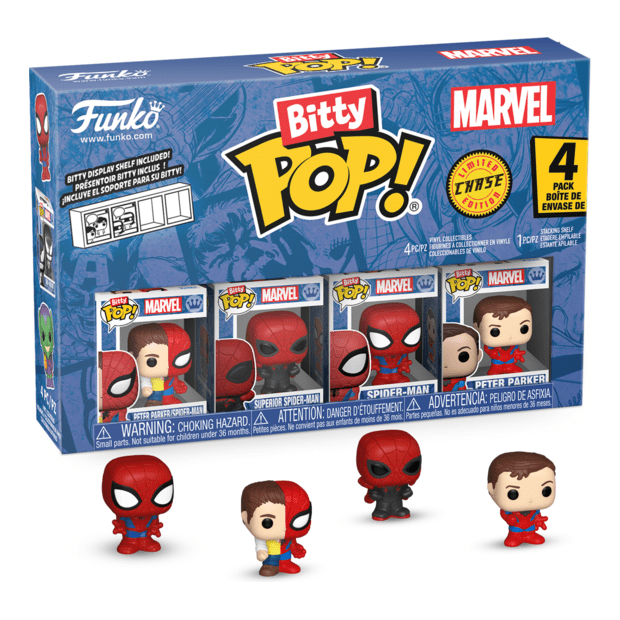 Bitty Pop! Marvel: Spider-Man - Parker Split 4pk