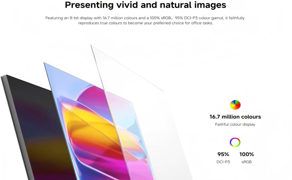 Xiaomi A27Qi, 27" 2K QHD (2560 x 1440), 100Hz Refresh Rate, 6ms Response time, Wide color gamut 95% DCI-P3 100% sRGB, True color display ΔE<2 IPS Monitor - Black 2026