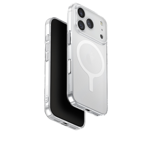 Uniq Airsuit MagSafe Case for iPhone 17 Pro Max - Glossy Clear/White