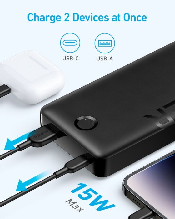 Anker 325 Power Bank (PowerCore 20K II) -Black A1286H11