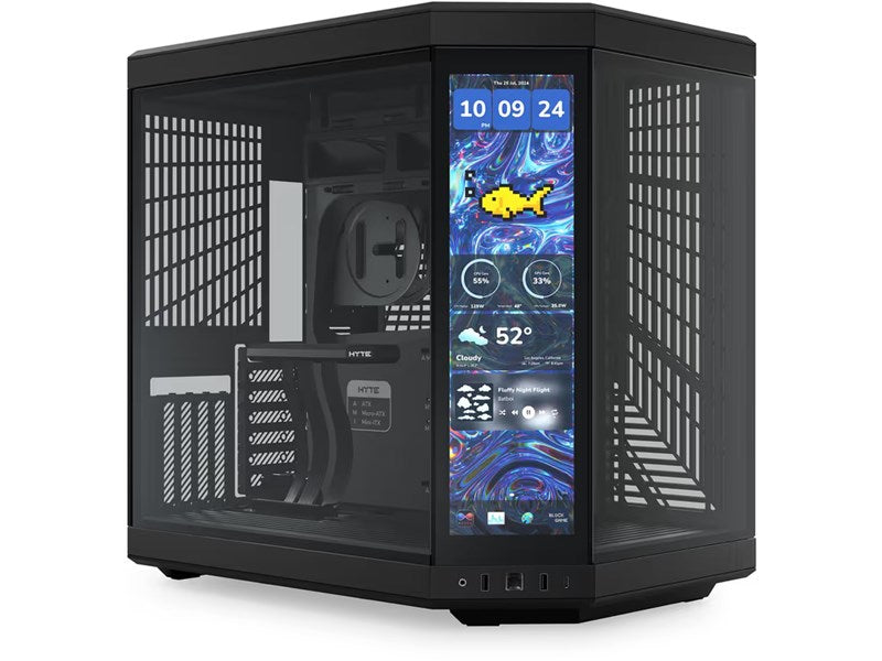 HYTE Y70 Touch Infinite Mid Tower Gaming Case - Black