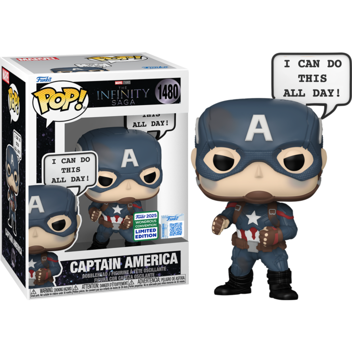 Pop! Marvel: Infinity Saga - Captain America(I can do this all day) (Wonder Con'25 Exc)