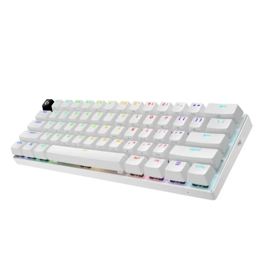 Logitech G PRO X 60 LIGHTSPEED Wireless RGB Mechanical Gaming Keyboard, Optical Tactile Switch - White (US Layout)