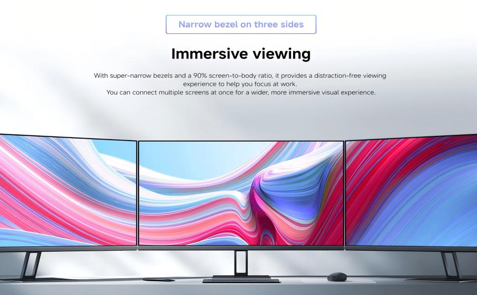 Xiaomi A27Qi, 27" 2K QHD (2560 x 1440), 100Hz Refresh Rate, 6ms Response time, Wide color gamut 95% DCI-P3 100% sRGB, True color display ΔE<2 IPS Monitor - Black 2026