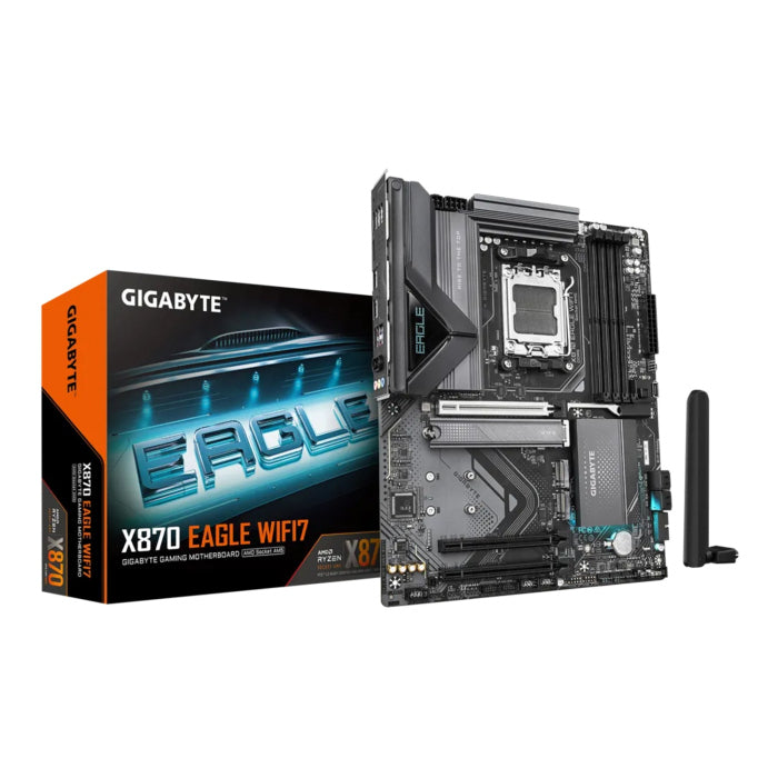 اللوحة الأم GIGABYTE X870 EAGLE WIFI7 DDR5 قياس ATX - أسود