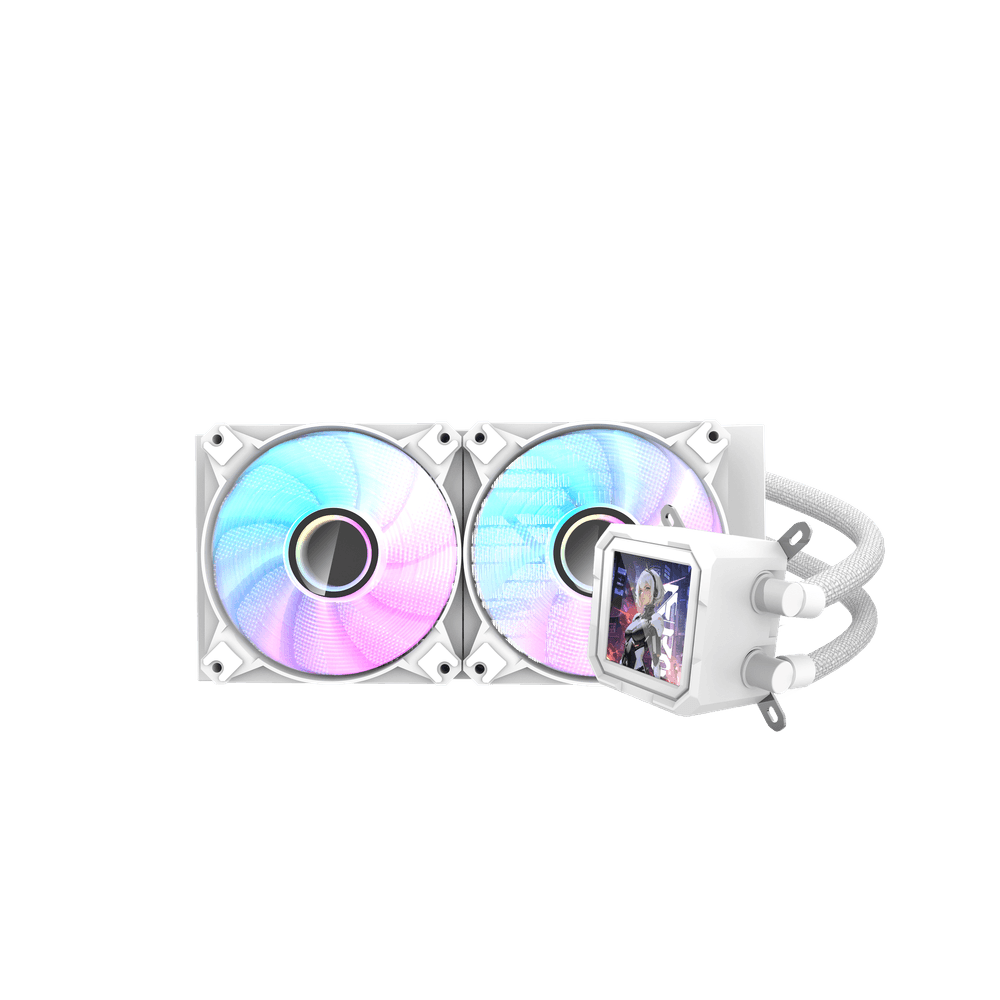 DarkFlash Wave Series DV240S All in One 240mm Liquid CPU Cooler - White