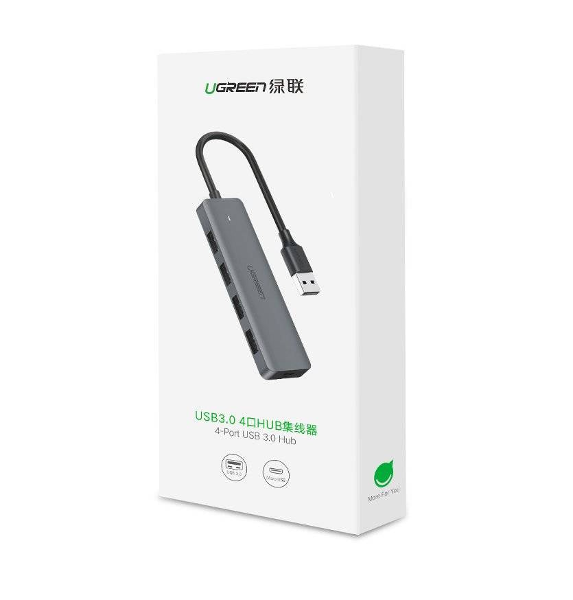 Ugreen USB HUB - 4x USB 3.2 Gen 1 with USB-C power port (CM219 50985)