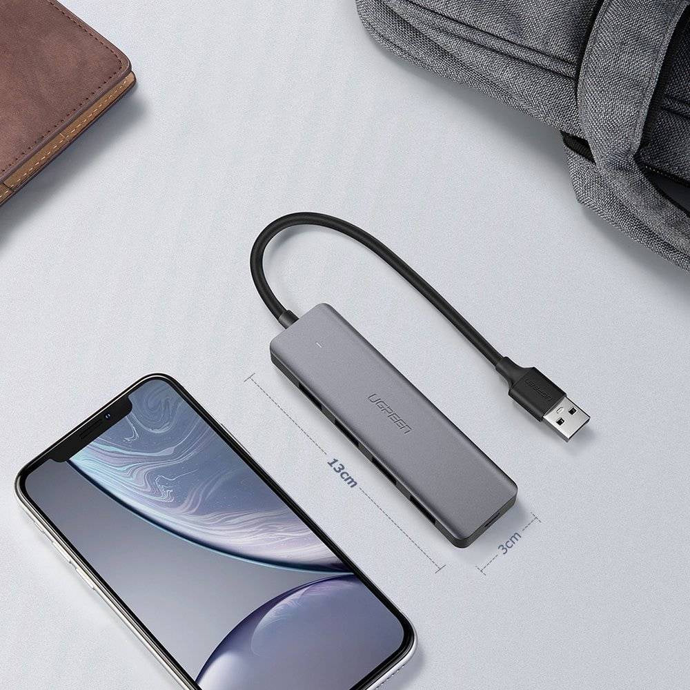 Ugreen USB HUB - 4x USB 3.2 Gen 1 with USB-C power port (CM219 50985)