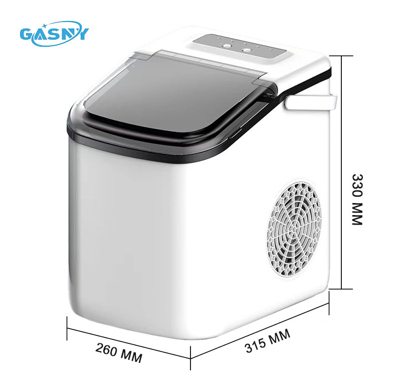 Gasny Energy Efficient Automatic Countertop Ice Maker with Fast Ice Production & Self-Cleaning Function