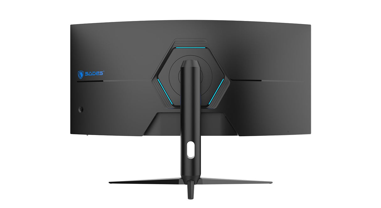 SADES GL-Shark SA-C01Q34, 34" QHD, 180Hz, 0.5ms, HDMI 2.1 Curved Gaming Monitor - Black