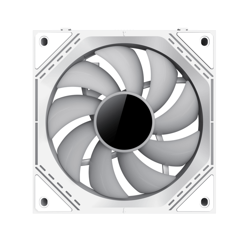 GameMax FN12A-S31-W 120mmARGB Case Fan (Pack of 3) - White