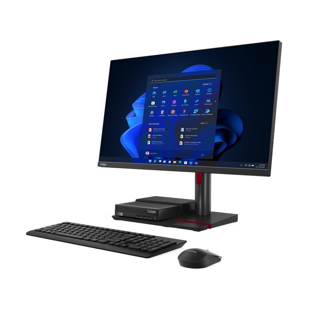 Lenovo ThinkCentre TIO Flex 27i - 27.0" Monitor, IPS panel,QHD 2560 x 1440, Input connectors- 3in1 (1x HDMI 1.4, 1x DP 1.2, 1 x VGA) + USB-A to USB-B/DP to DP Cables included / 3YW
