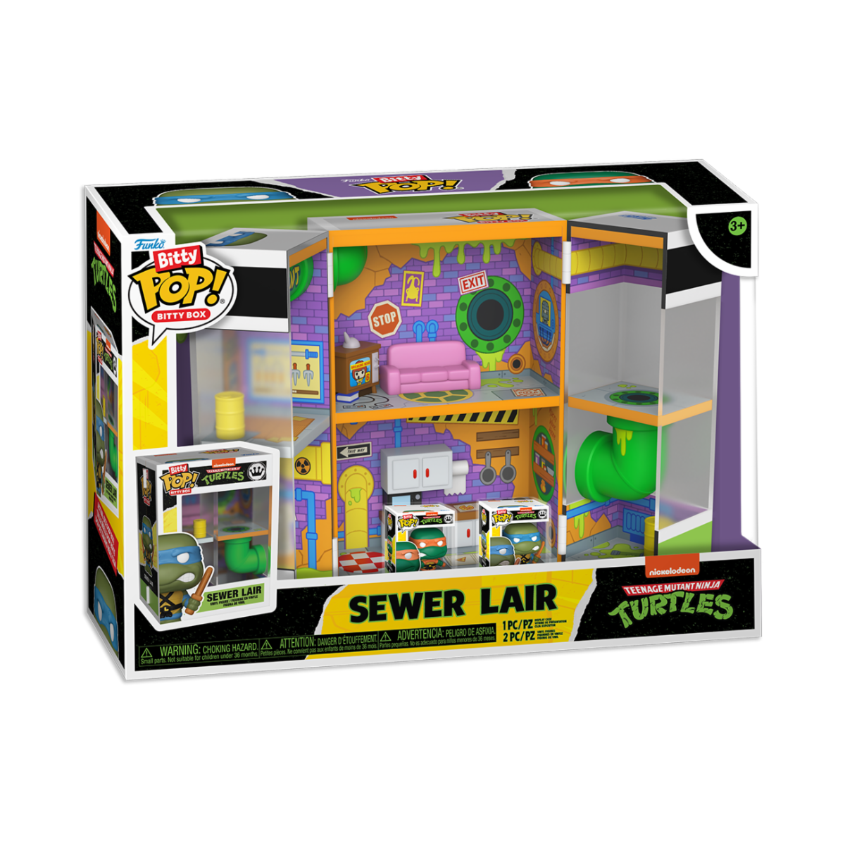 Bitty Boxes! Animation: Teenage Mutant Ninja Turtle - Sewer Lair