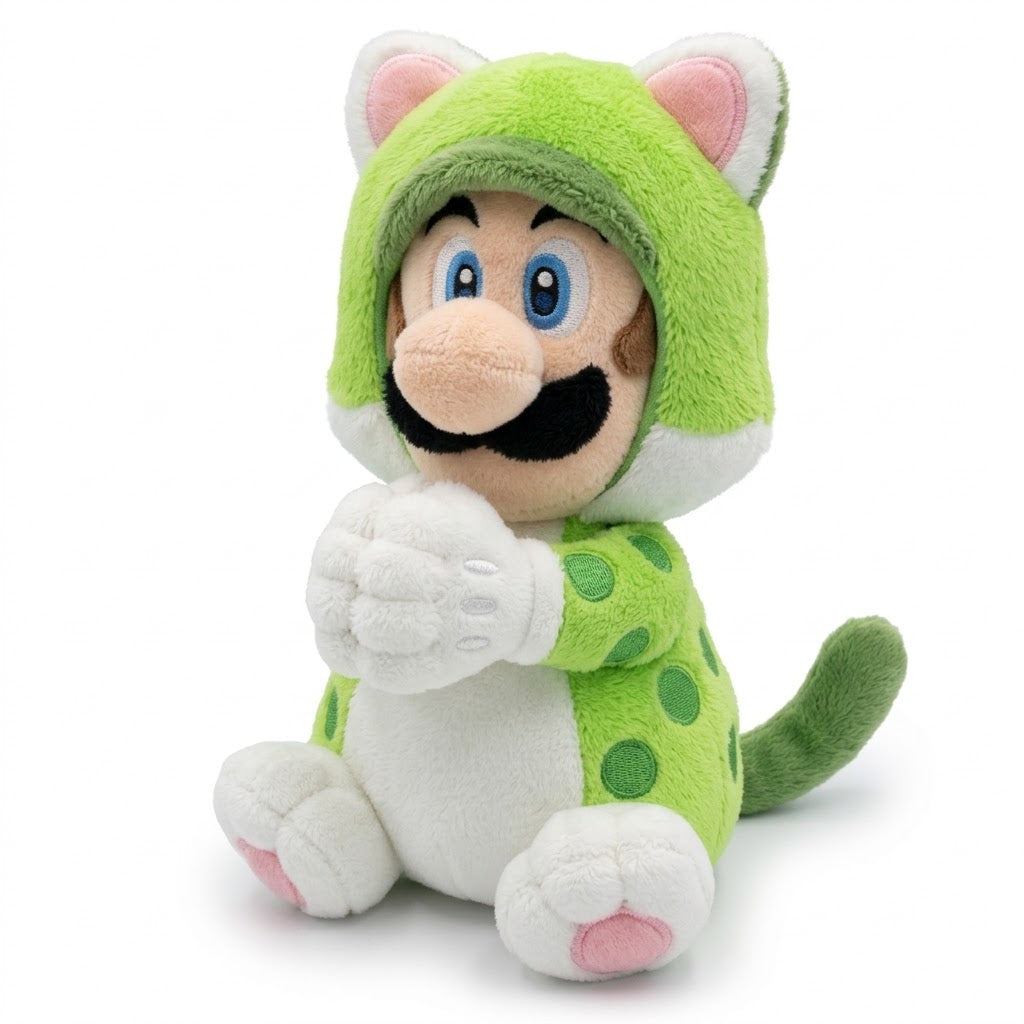 Mario Plush CAT LUIGI PLUSH WITH MAGNETS 19 cm - 811967