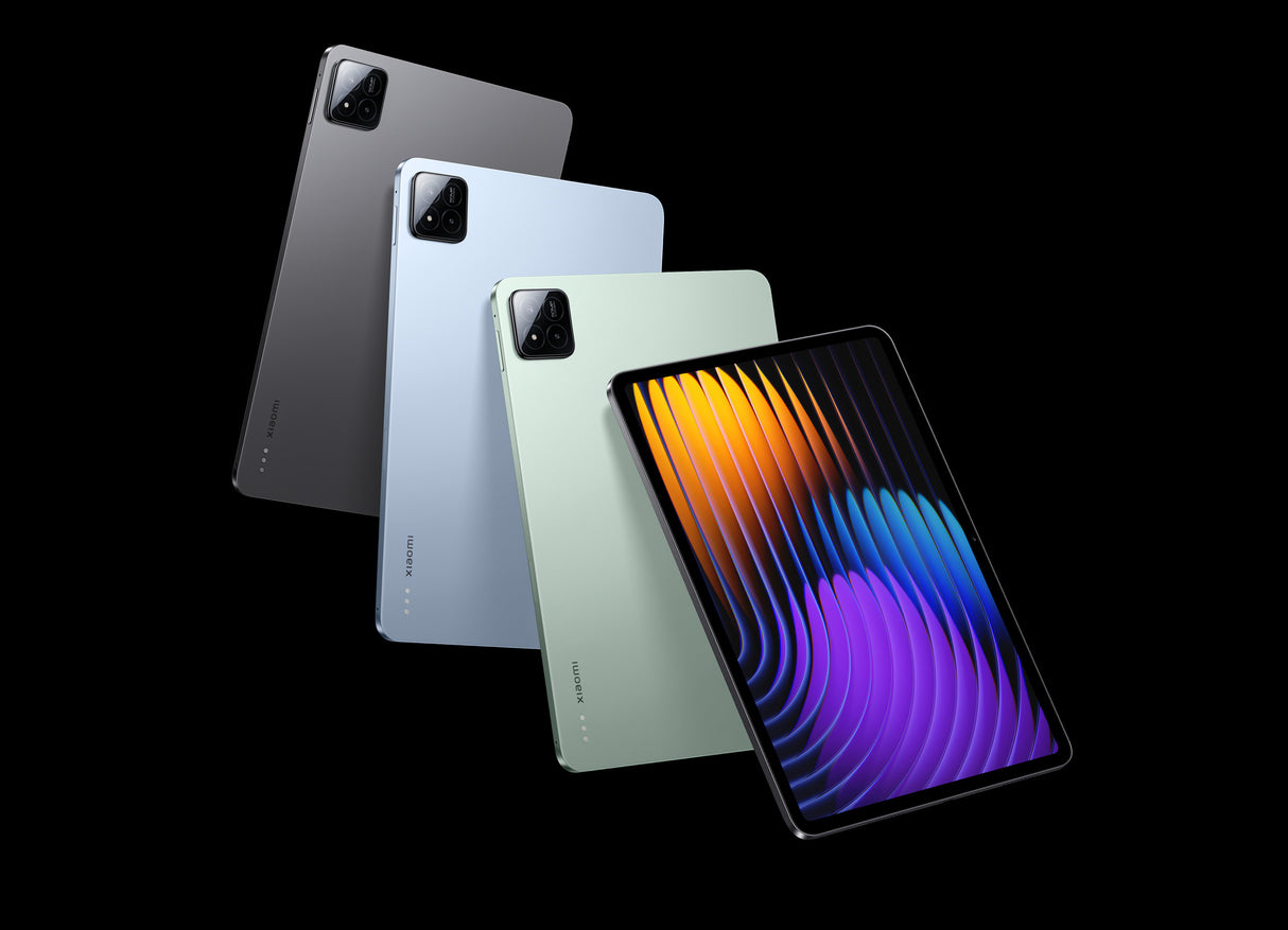 جهاز Xiaomi Pad 7 (واي فاي فقط) بمعالج Snapdragon 7+ من الجيل الثالث، وذاكرة وصول عشوائي 8 جيجابايت، وسعة تخزين 256 جيجابايت، وشاشة 11.2 بوصة بدقة 3.2K ومعدل تحديث 144 هرتز، وكاميرا خلفية 13 ميجابكسل وكاميرا أمامية 8 ميجابكسل، وبطارية 8850 مللي أمبير