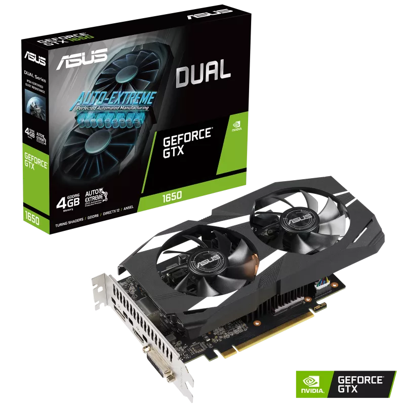 Asus Dual Geforce GTX 1650 OC 4GB DDR6 Graphics card
