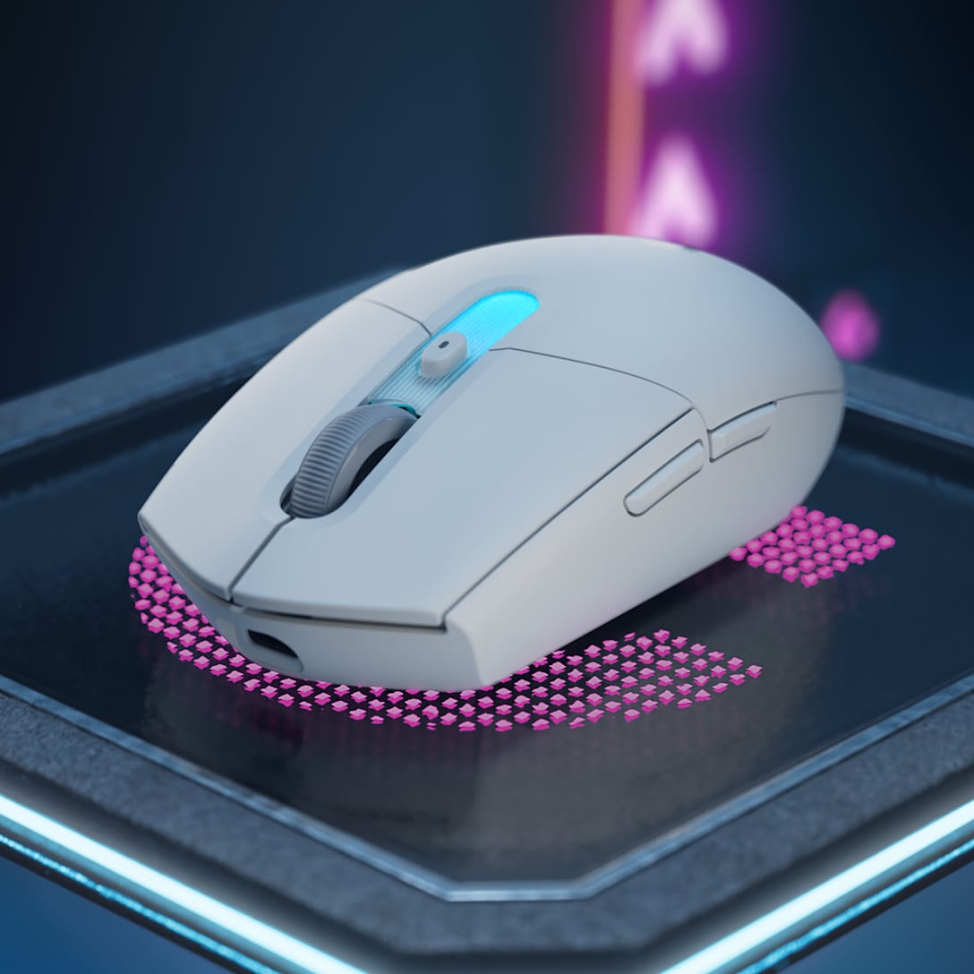ماوس الألعاب اللاسلكي Logitech G305 X Superlight مع مستشعر HERO 44K ودقة تصل إلى ٤٤٠٠٠ DPI – أبيض