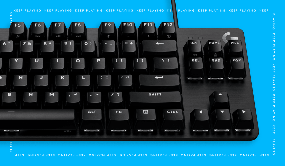 Logitech G413 TKL SE Mechanical Gaming Keyboard, PBT Keycaps Tactile (Arabic Layout) - Black