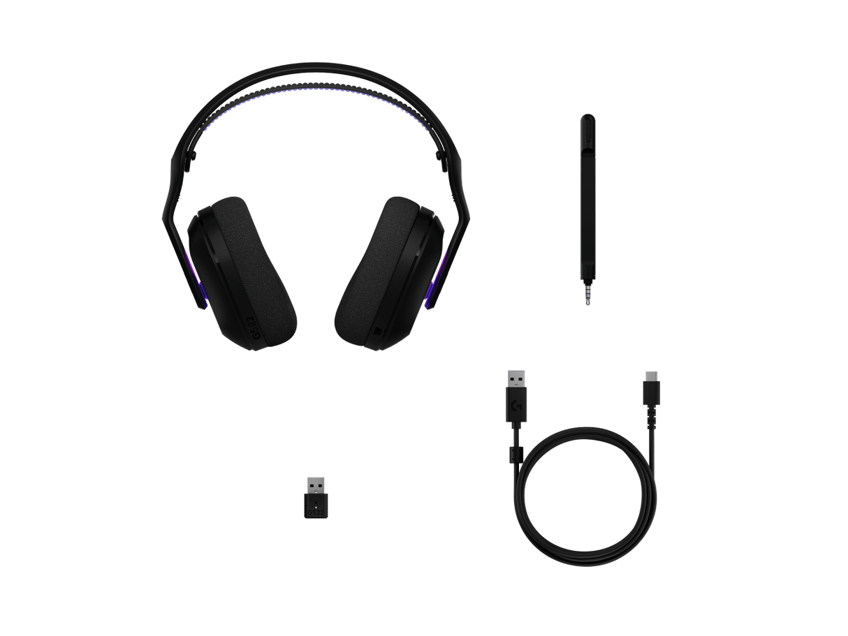 سماعة الألعاب اللاسلكية Logitech G522 LIGHTSPEED - اسود