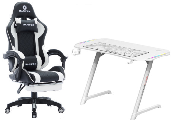 PC Bundle: PC Gaming i5-14400F/RTX 4060/16GB DDR5/1TB with Sharx Jaws /24" QHD/ HDMI 2.1/ 0.3ms/180Hz/IPS/Flat Monitor & Sades SW-MC04 OTUS Microphone Sades Battle Ram Keyboard/Mouse/Mousepad & White RGB table with Oratex chair