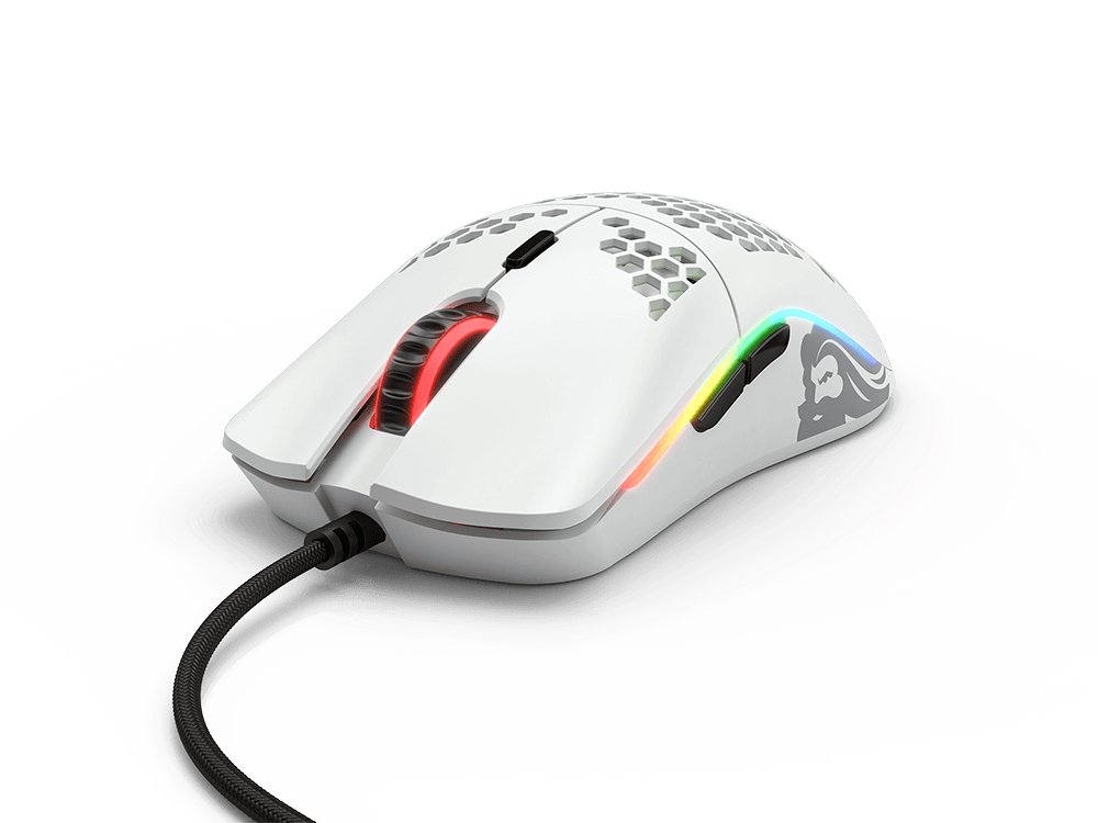Gaming Bundle:Glorious Gaming Mouse Model O-/58g/Matte/white with white Mouse Pad XL Size 90x40CM