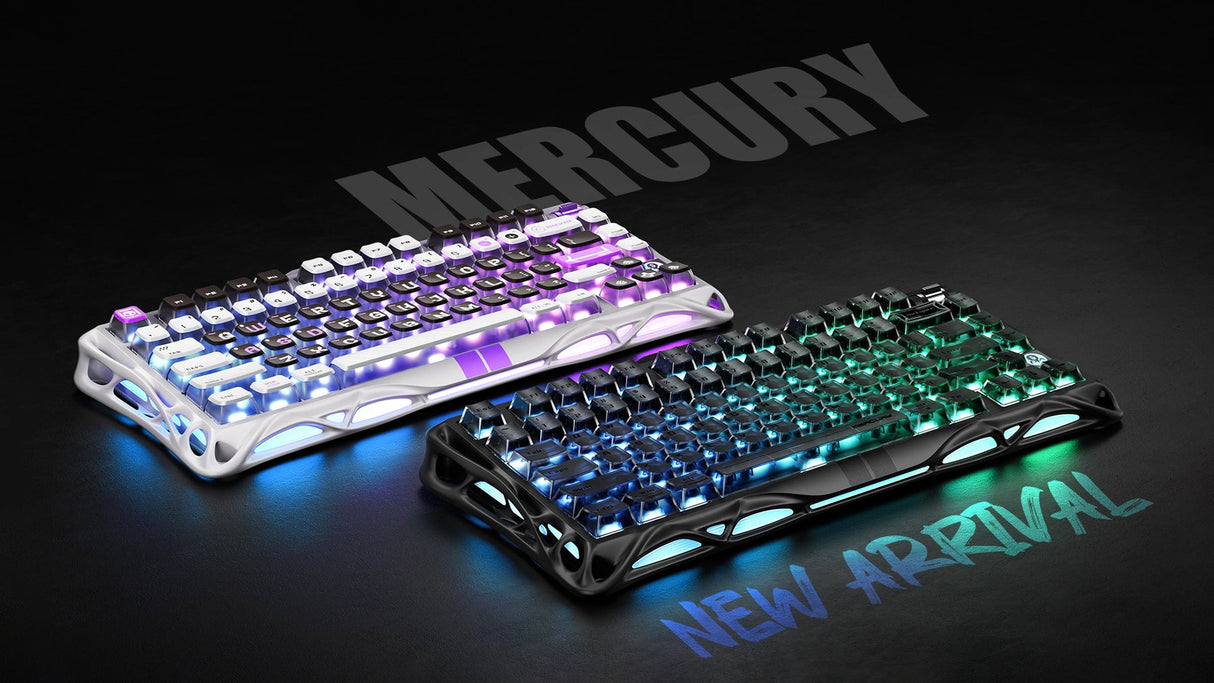 GravaStar Mercury V75 75% Hall Effect Magnetic Switch Gaming Keyboard - Mecha Gray