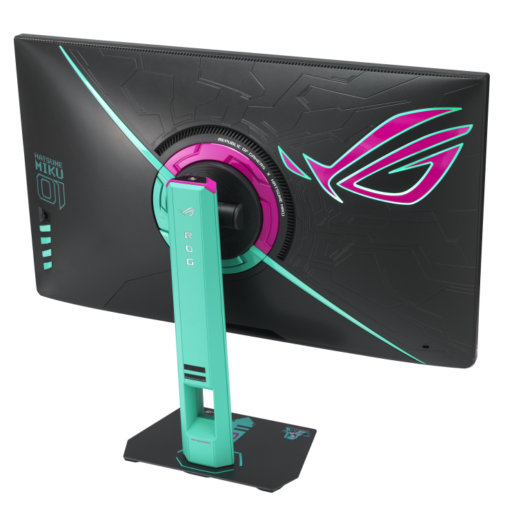 Asus ROG Strix XG27ACMEG-G Hatsune Miku Edition 27" QHD (2560x1440), 260Hz Refresh Rate, 0.3ms Response Time, HDMI 2.1, USB Type-C, G-Sync compatible, DisplayWidget Center, Fast IPS Flat Gaming Monitor