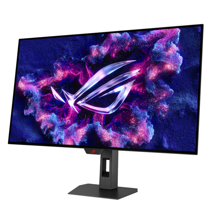 شاشة ألعاب مسطحة Asus Rog Strix XG XG32UCWMG OLED مقاس 32 بوصة، تدعم وضعَي 4K بمعدل تحديث 240 هرتز أو FHD بمعدل تحديث 480 هرتز، وزمن استجابة 0.03 مللي ثانية، متوافقة مع معيار VESA DisplayHDR - أسود