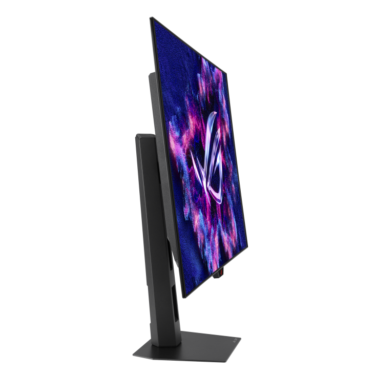 شاشة ألعاب مسطحة Asus Rog Strix XG XG32UCWMG OLED مقاس 32 بوصة، تدعم وضعَي 4K بمعدل تحديث 240 هرتز أو FHD بمعدل تحديث 480 هرتز، وزمن استجابة 0.03 مللي ثانية، متوافقة مع معيار VESA DisplayHDR - أسود