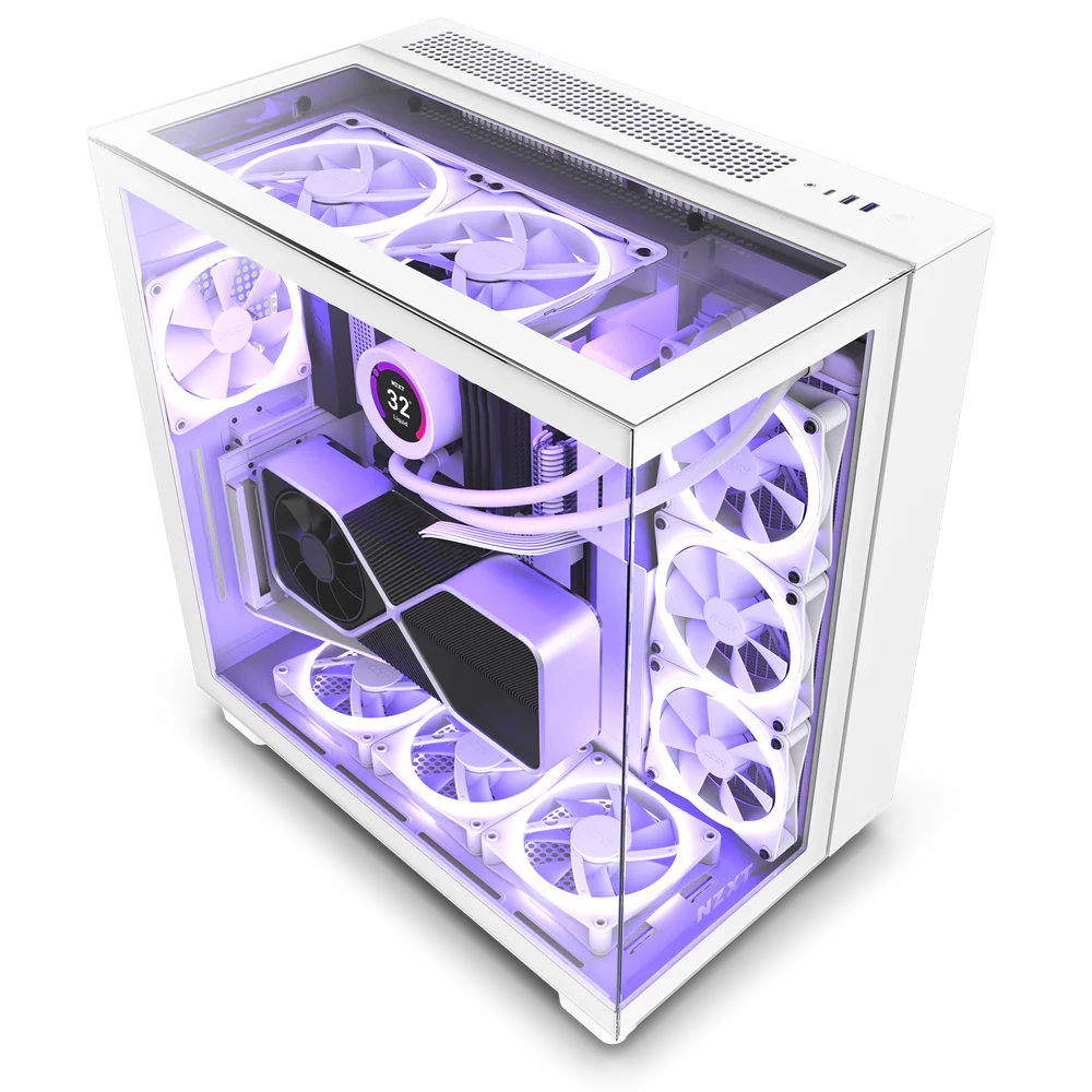 NZXT H Series H9 Elite Edition ATX Mid Tower - White