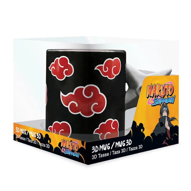 NARUTO SHIPPUDEN - Mug 3D handle - Shuriken Akatsuki x2