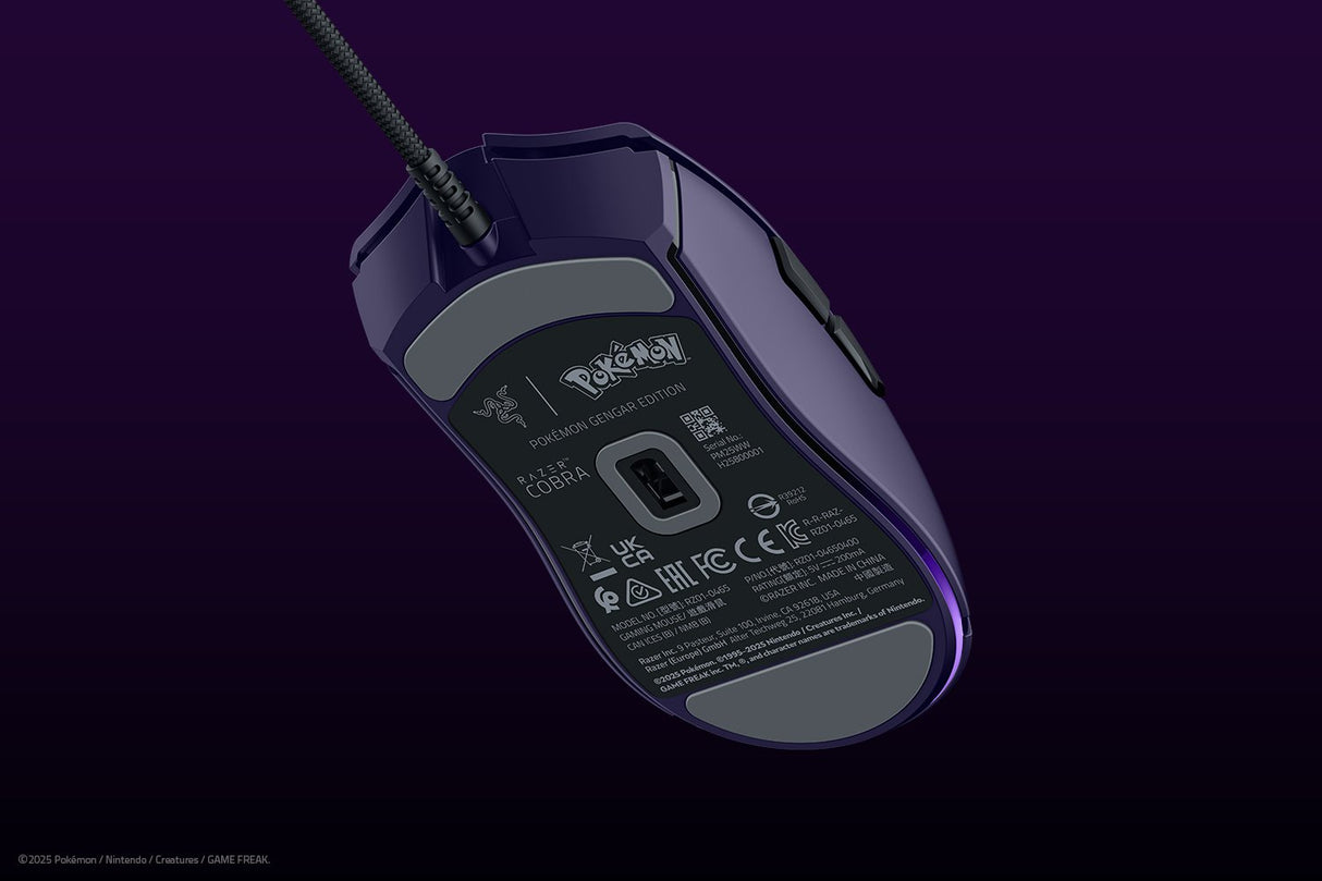 Razer Cobra Lightweight RGB Chroma Lighting Wired Gaming Mouse - Pokémon Gengar Edition RZ01-04650700-R3M1