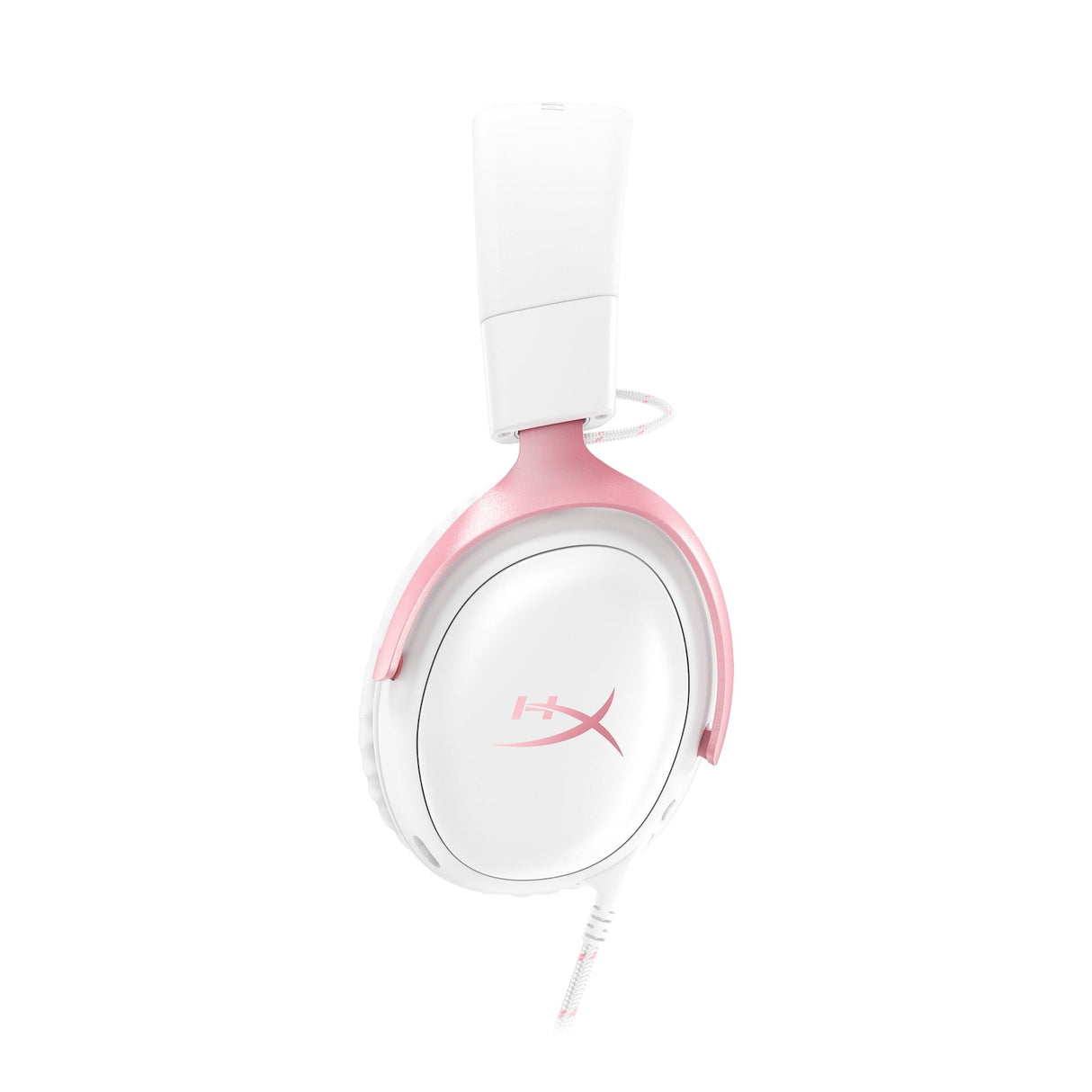 HyperX Cloud III Wired Gaming Headset Compatible with all Platforms - White & Pink