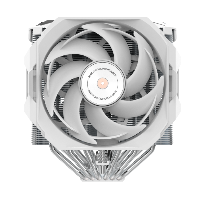 Alseye i600 Pro-B Air Fan Cooler 300W TDP with 2.83 inch screen - White