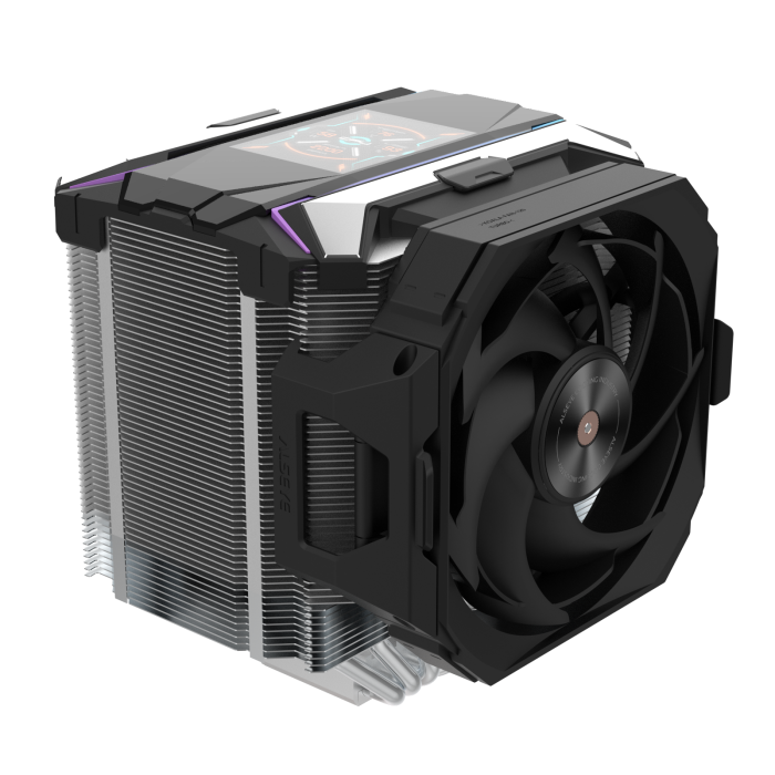 Alseye i600 Pro-W Air Fan Cooler 300W TDP with 2.83 inch screen - Black