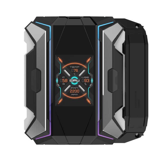 Alseye i600 Pro-W Air Fan Cooler 300W TDP with 2.83 inch screen - Black