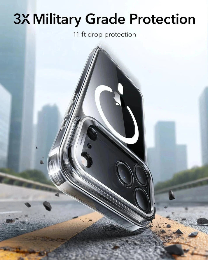 ESR iPhone 17 Pro Max HaloLock Classic Hybrid Case with Stash Stand (Camera Control Button) Case
