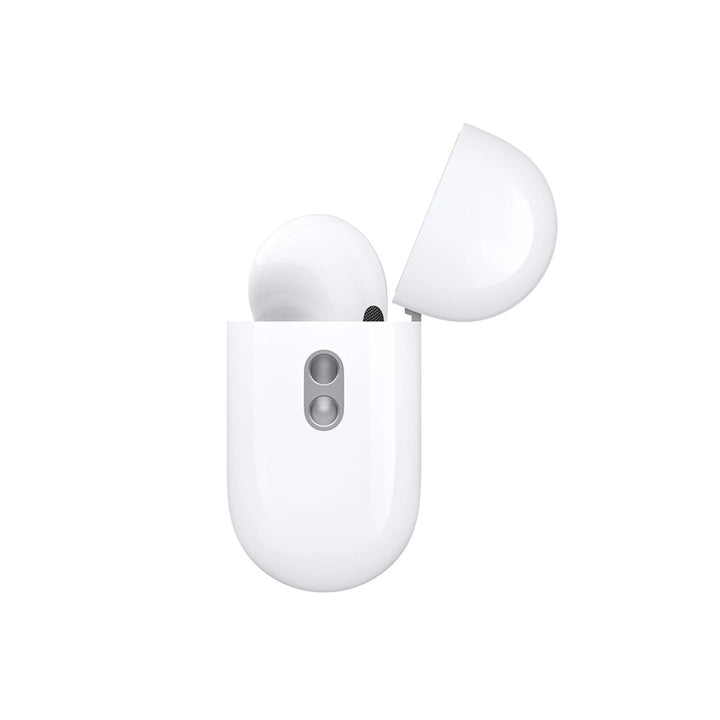 سماعات Apple AirPods Pro الجيل الثاني مع علبة شحن MagSafe بمنفذ USB-C – أبيض