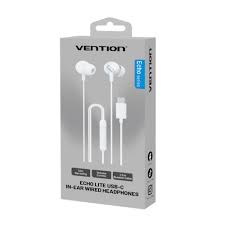Vention Echo Lite USB-C In-Ear Wired Headphones with DAC Adapter 1.2M