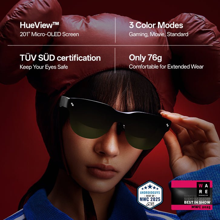 RayNeo Air 3s AR Glasses 201" Portable Cinema for Movies & Games