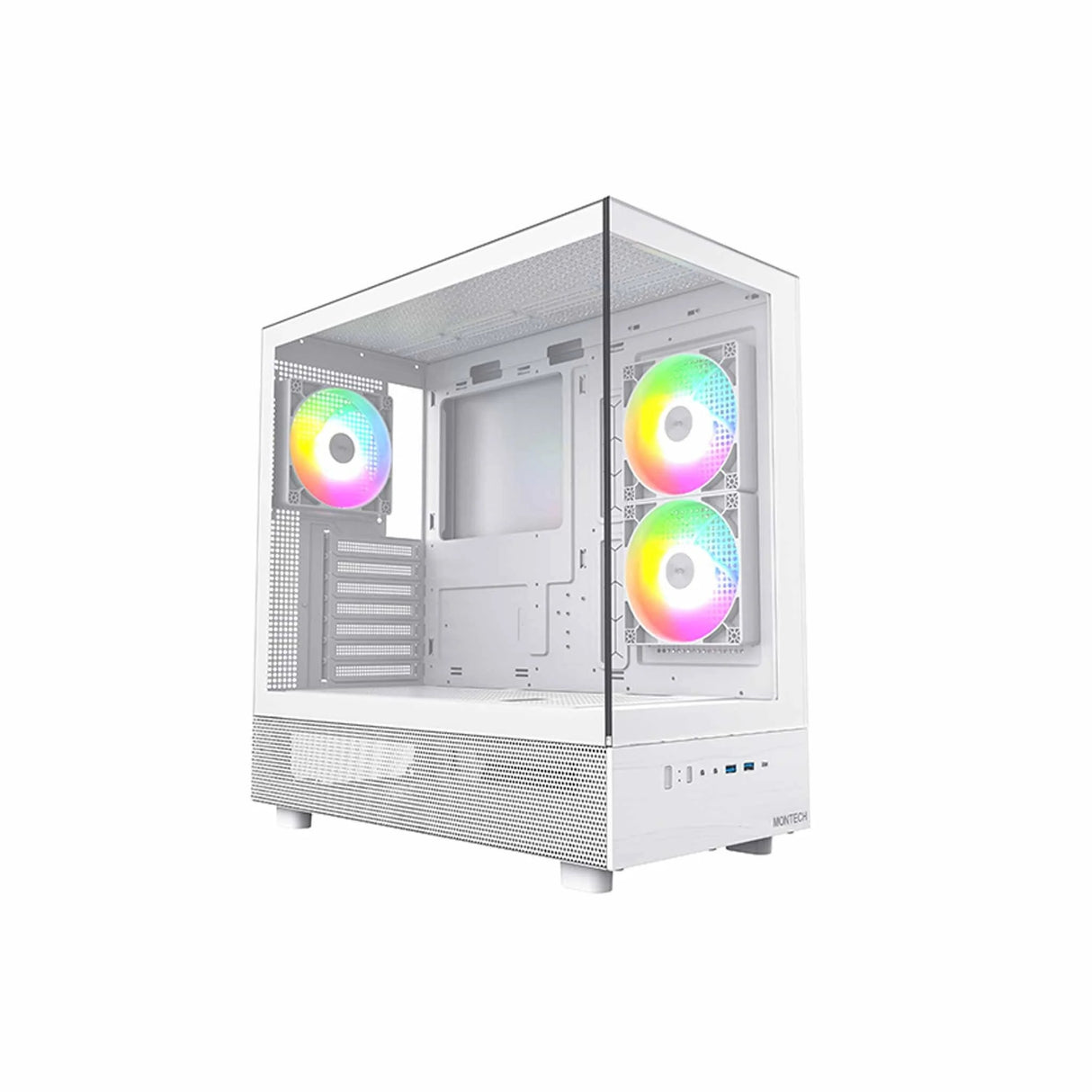 Montech XR Mid Tower Pc Case - White