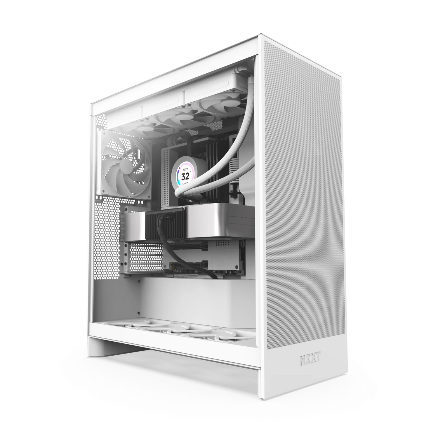NZXT H7 Flow (2024) Mid Tower ATX Case - White