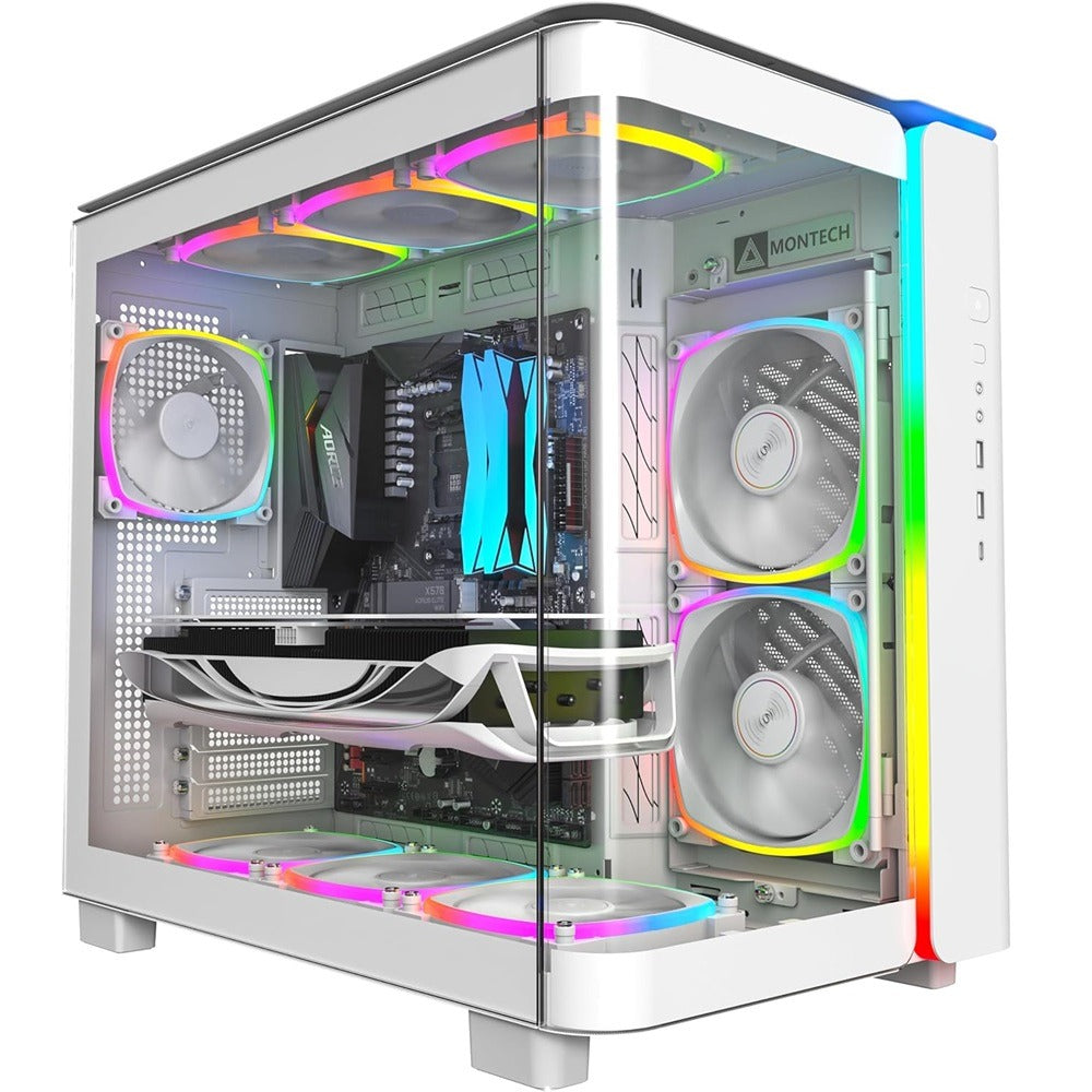 Montech King 95 Pro Mid Tower PC case - White