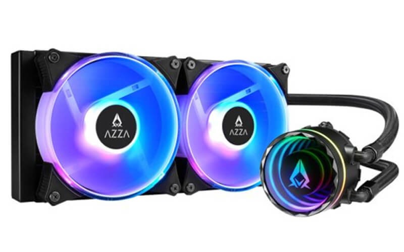Azza SP Blizzard 240 all in one RGB Lights liquid cooler - Black