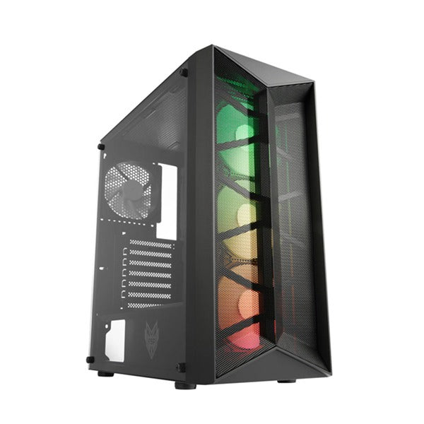 PC Case Fsp Cmt211 ATX  Case Transparent Side Panel RGB
