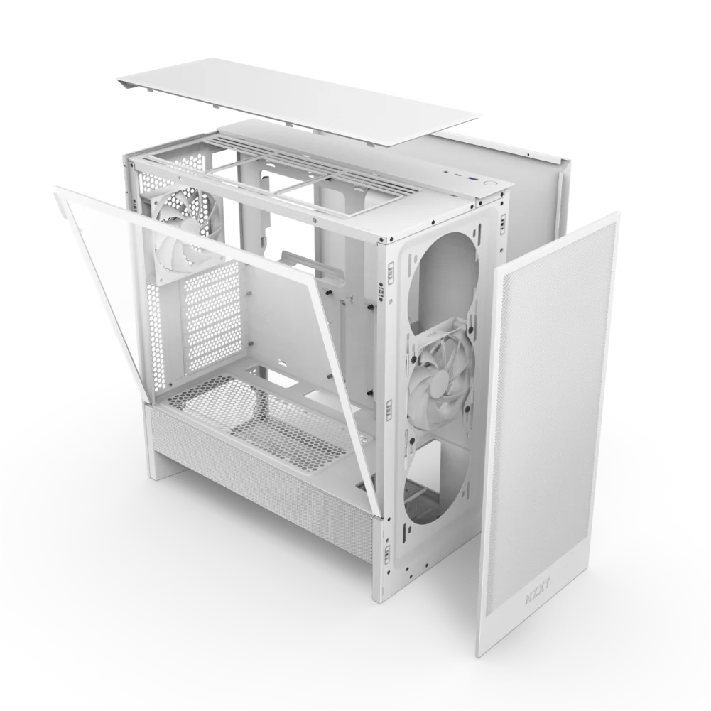 NZXT H5 Flow Edition ATX Mid Tower Case - White