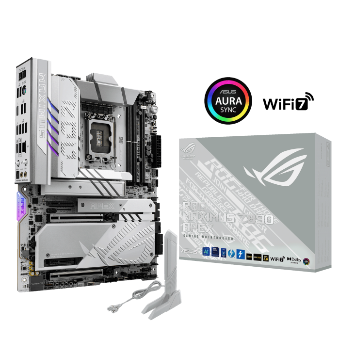 Asus ROG MAXIMUS Z890 APEX WIFI 7, DDR5 ATX Gaming Motherboard