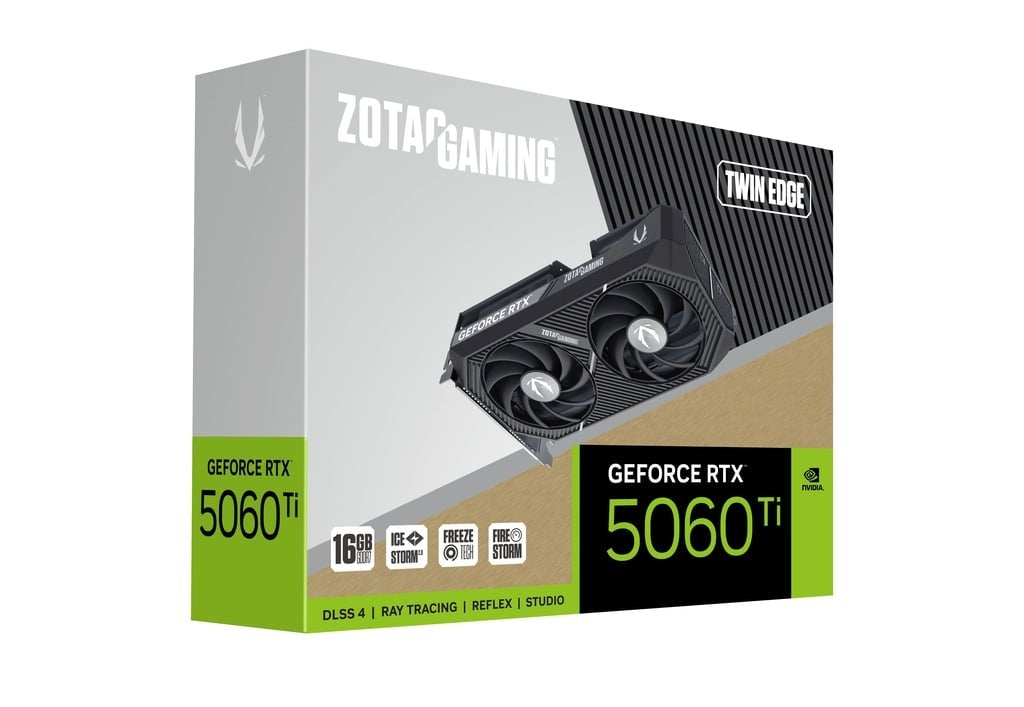 Zotac Geforce RTX 5060 Ti 16GB DLSS 4 Twin Edge Graphics Card