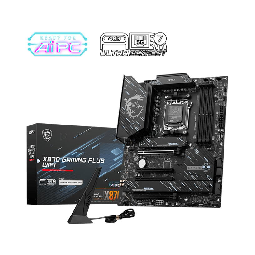 MSI X870 GAMING PLUS WIFI DDR5 Motherboard - Black