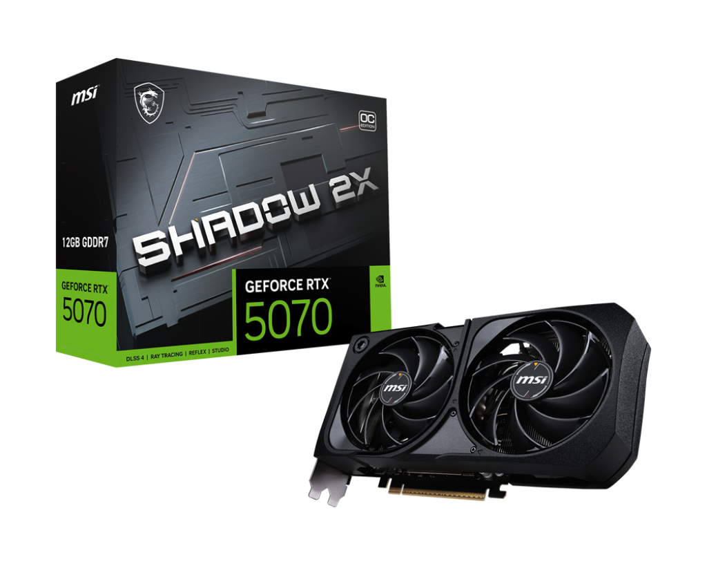 MSI GeForce RTX 5070 12G Shadow 2x OC Edition GDDR7